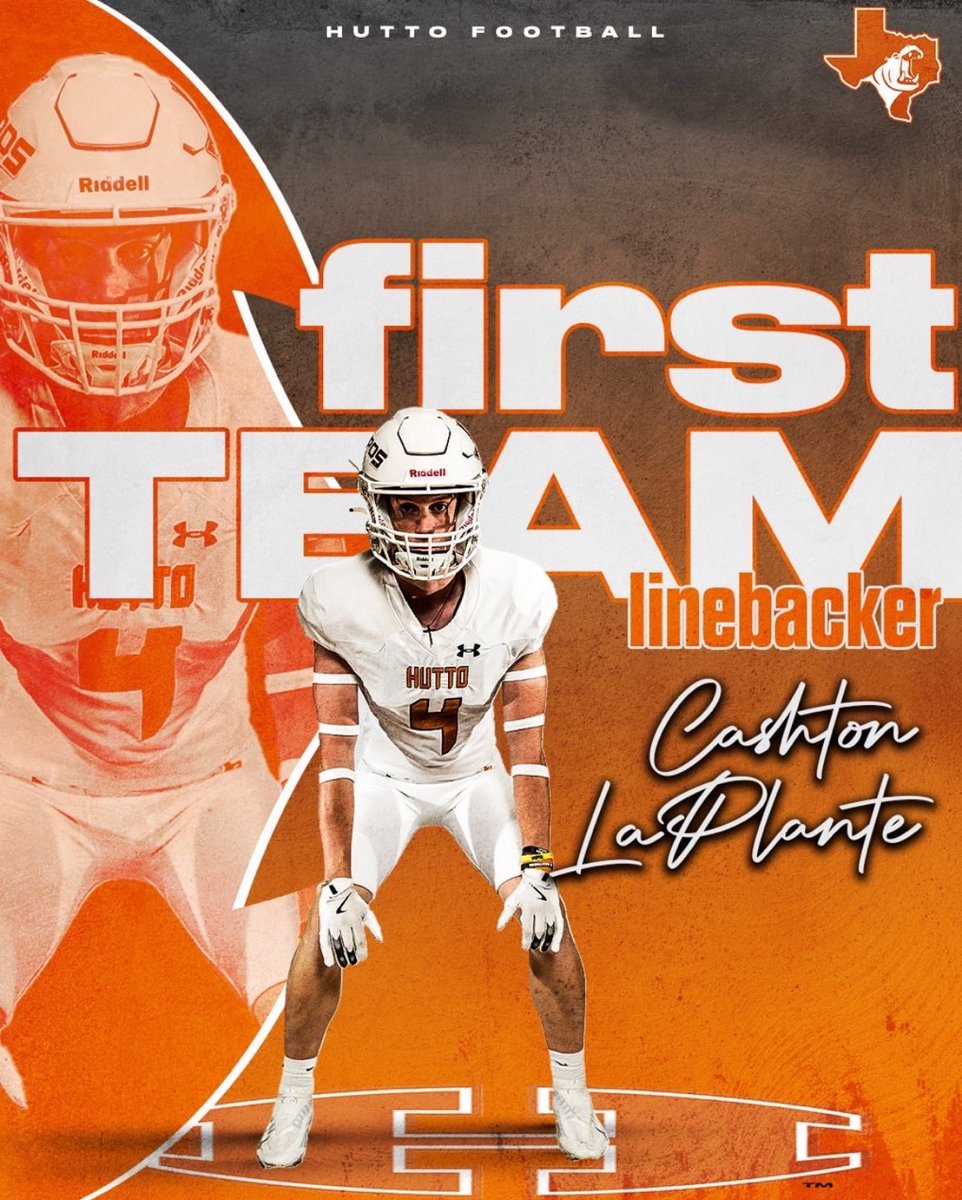 Cashton LaPlante (@cashtonlaplante) on Twitter photo After a great year of hard work and dedication, I am so grateful to have been voted a 1st team Linebacker!!! Couldn’t have done this without my coaches pushing me to become to player I am!!!
<a href="/CoachWCompton/">CoachComp</a> <a href="/Coach_MMullins/">Coach_Mullins M.Ed.</a> <a href="/btex0127/">Brian Gaylor</a> <a href="/HuttoHS_Fball/">Hutto Football</a> <a href="/coachlaplante/">Brad LaPlante 🐻 🦁</a> After a great year of hard work and dedication, I am so grateful to have been voted a 1st team Linebacker!!! Couldn’t have done this without my coaches pushing me to become to player I am!!!
<a href="/CoachWCompton/">CoachComp</a> <a href="/Coach_MMullins/">Coach_Mullins M.Ed.</a> <a href="/btex0127/">Brian Gaylor</a> <a href="/HuttoHS_Fball/">Hutto Football</a> <a href="/coachlaplante/">Brad LaPlante 🐻 🦁</a>