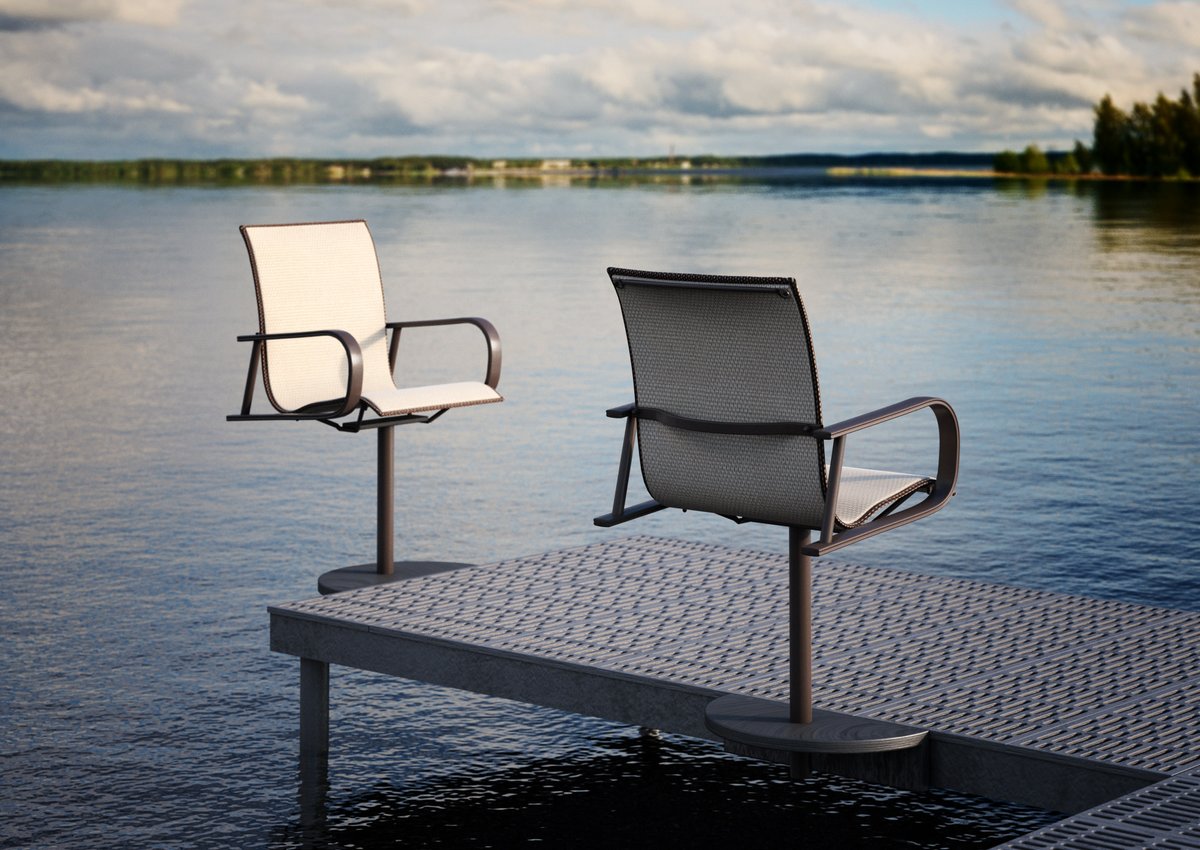 With various fabric and frame finish options to choose from, Homecrest is the way to go when it comes to gorgeous, customizable, American-made dock furniture! For dealer and distributor inquiries, please contact contractorders@homecrest.com.