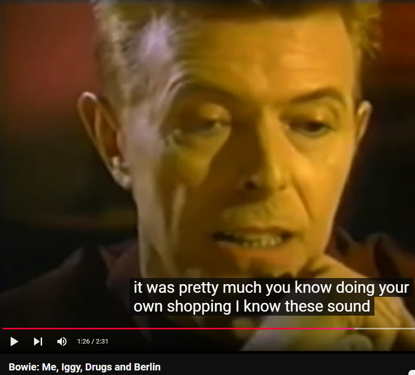 Picturing Bowie and Iggy pottering around some Berlin grocery store in 1977 trying to find the beer and cigs