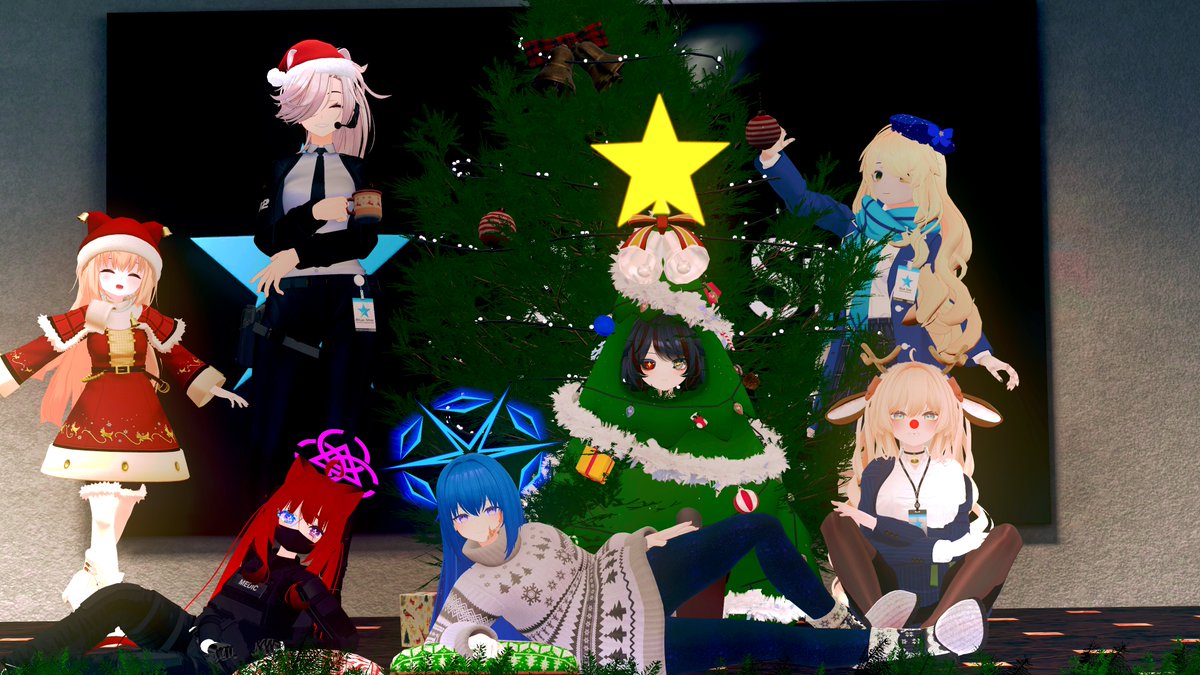 BlueStarVRC's tweet photo. 🎄 The new Christmas Tree 🎄
That's what you get for climbing on the Christmas decoration

#VRC #VRChat #Christmas https://t.co/e1nWYSVu5d