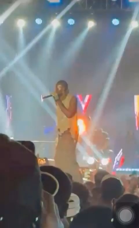 Massive Heat Black Sherif light up the stage last night  at the Zaama Disco Concert.