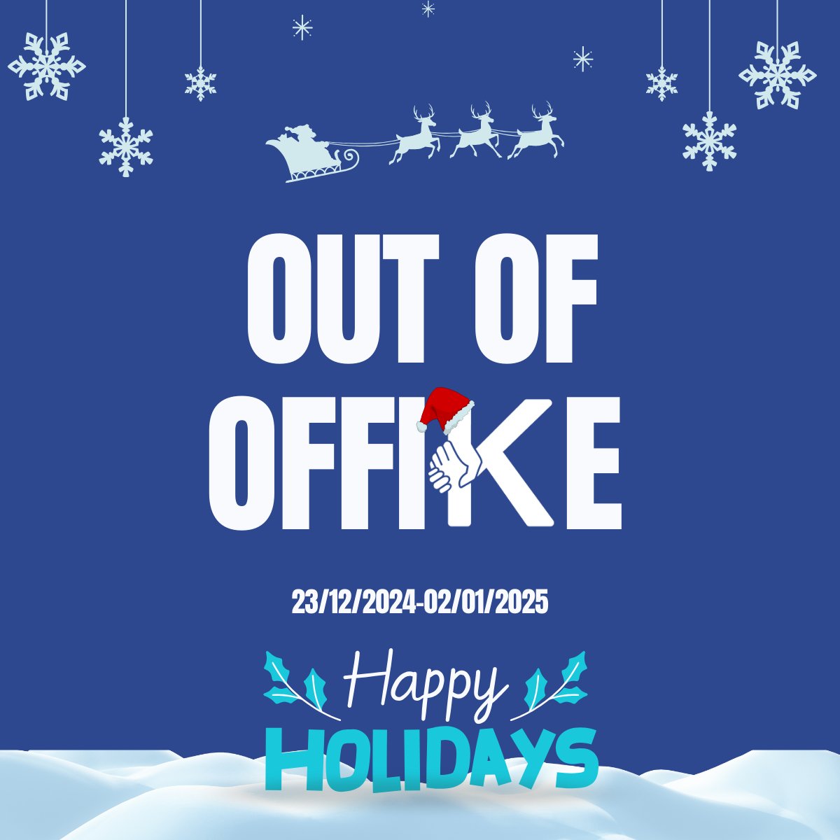 KoachOff's tweet photo. Out of office from Dec 23, 2024 to Jan 2, 2025!
Merry Christmas and a Happy New Year from the Koach team! 🎄✨
#outofoffice #MerryChristmas  #HappyNewYear2025  #Koachlive #holidays https://t.co/Cb2AJFke3N