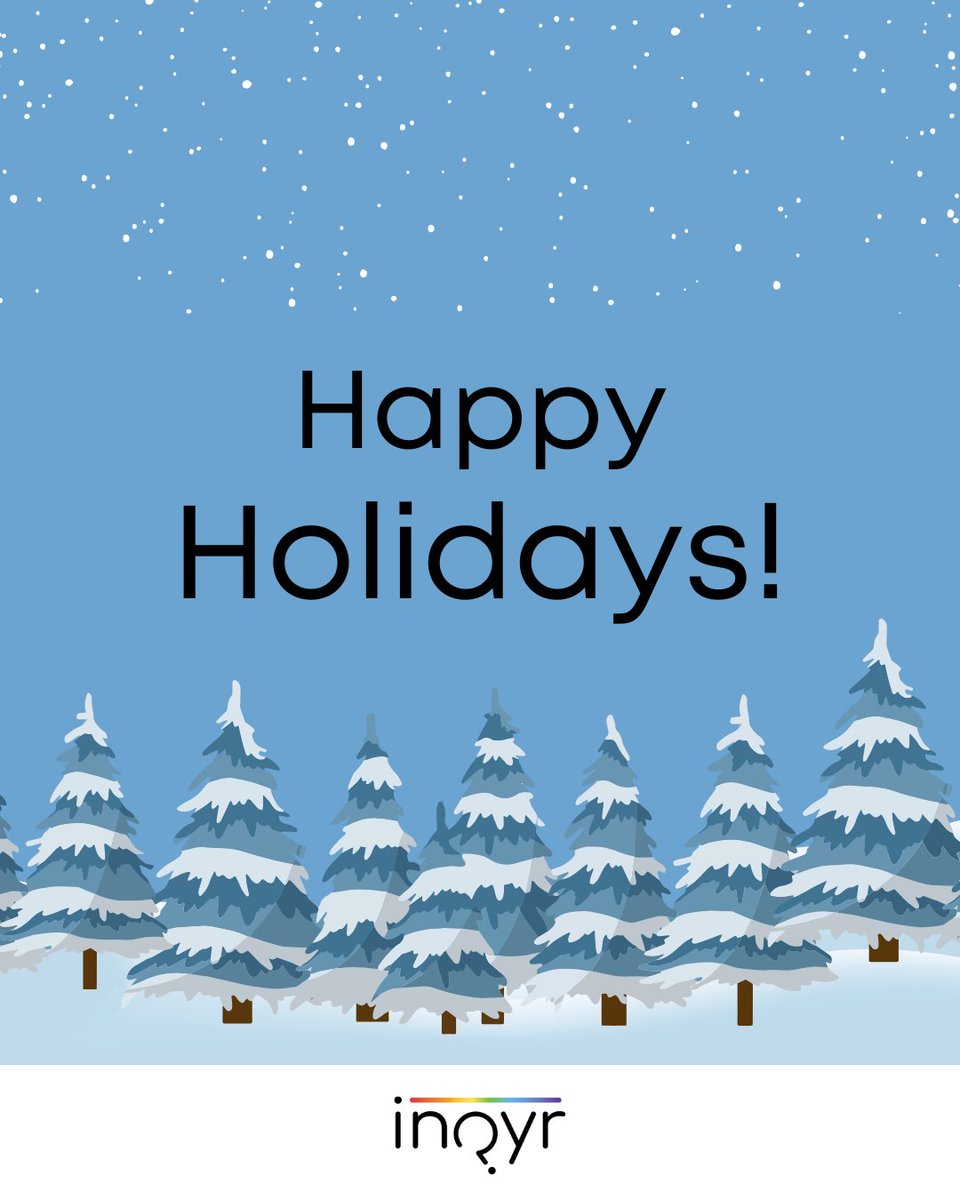 Happy holidays from all of us at INQYR! This season, we hope queer and trans youth find rest, joy, and a sense of community. ❄️✨

We’re sending warm wishes your way, however you celebrate, and we’re excited to connect with you in 2025! 🎉