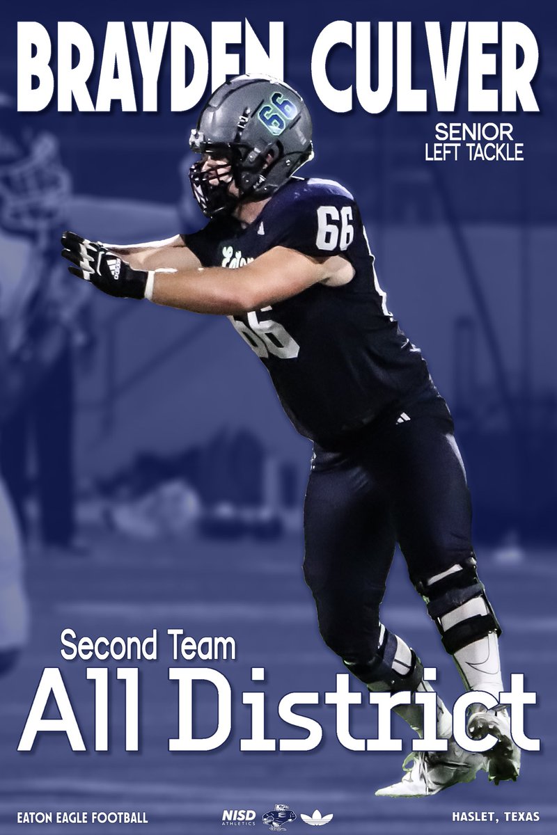 Congratulations to Brayden Culver for earning 4-6a 2nd Team All District honors.

#EATon | #GOBIRDS🦅