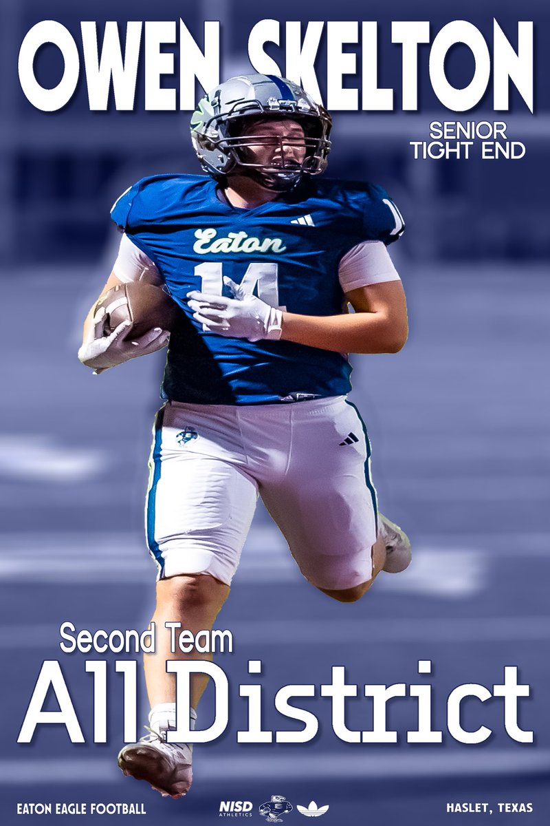 Congratulations to Owen Skelton for earning 4-6a 2nd Team All District honors.

#EATon | #GOBIRDS🦅