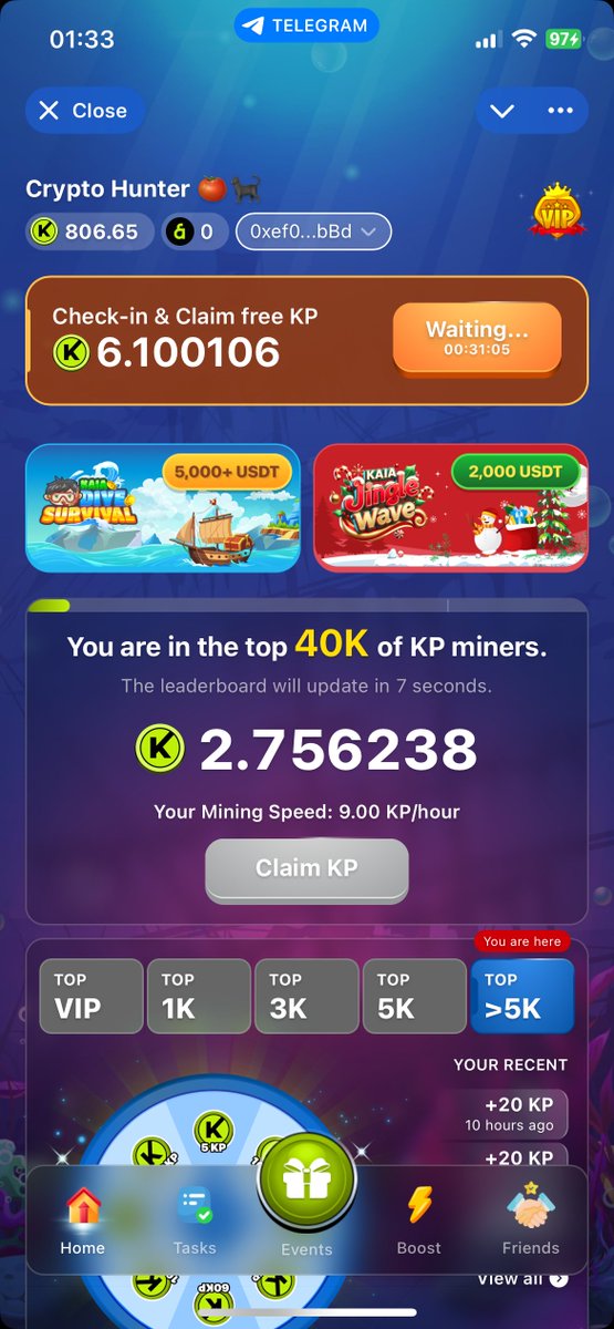 MrCryptoHunter_'s tweet photo. $KAIA airdrop and TGE will be huge 🚀
Kaia Play is a telegram Airdrop!!

Join here:👉🔗 https://t.co/ArUspTJ2O2

Create Wallacy wallet:👉🔗https://t.co/nfazPdM4UI

Register and participate now!
#kaiachain #kaia @KaiaChain #kaiaplay https://t.co/Il496Qtl2k