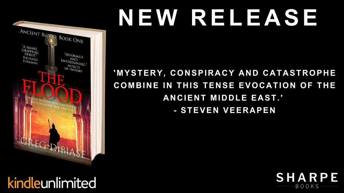 SharpeBooks's tweet photo. Free via #kindleunlimited
#NEWBOOKS The Flood,
By @GregDiBiase

"Mystery, conspiracy and catastrophe combine."
https://t.co/C7P8DFBDRB

#historicalfiction #ancienthistory #bynr https://t.co/chyz3o0J7Z
