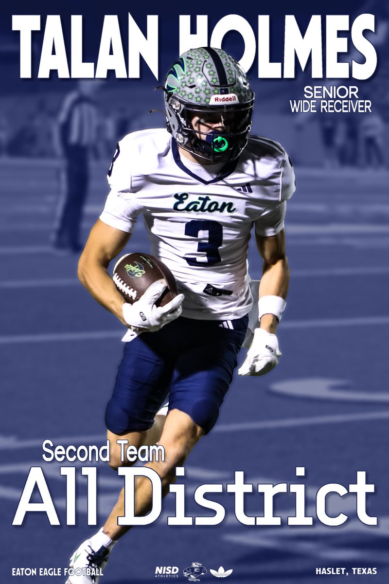 Congratulations to Talan Holmes for earning 4-6a 2nd Team All District honors.

#EATon | #GOBIRDS🦅