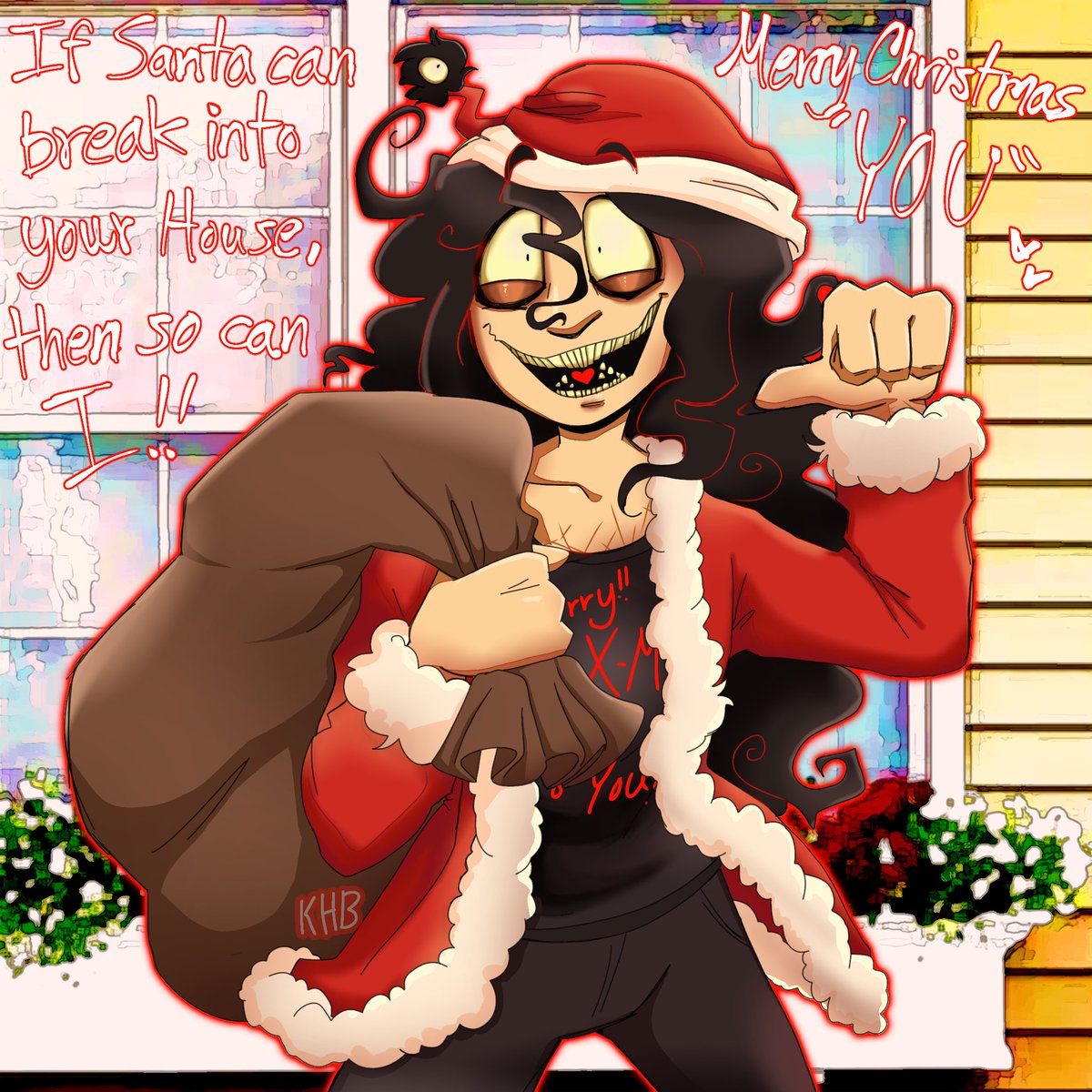 KennyHeart983's tweet photo. CHRISTMAS IS ALMOST HERE!!!
Time for a new drawing related to John Doe π₯°, also his shirt says "Merry X-mas to (YOU)" πβοΈπβοΈπ#johndoe #johndoegame #johndoefanart #uncannyvalley #uncannyvalleyseries https://t.co/WLGNiS2ot8