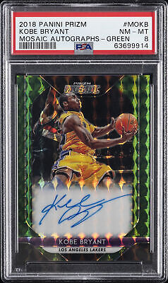 AutographDeals1's tweet image. 2018 PANINI PRIZM MOSAIC AUTOS GREEN #MOKB KOBE BRYANT 5/5 PSA 8 AUTO #ad #thehobby ebay.com/itm/2018-PANIN…