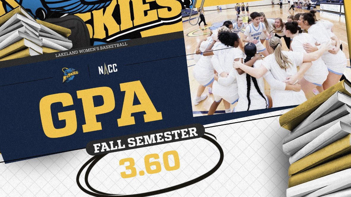Our team took care of business in the classroom— ending this semester with a cumulative GPA of 3.60! Way to go, Muskies! 
🐠📚🏀