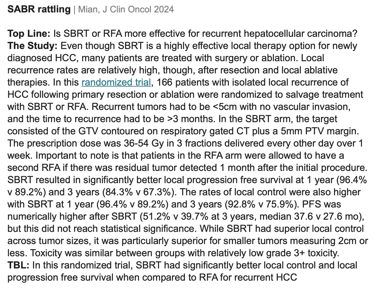 Drew Moghanaki (@drewmoghanaki) on Twitter photo A writer at <a href="/QuadShotNews/">QuadShot News</a> engages in SABR rattling to summarize a recently published randomized clinical trial that compared SBRT to RFA for HCC. #radonc ascopubs.org/doi/10.1200/JC… A writer at <a href="/QuadShotNews/">QuadShot News</a> engages in SABR rattling to summarize a recently published randomized clinical trial that compared SBRT to RFA for HCC. #radonc ascopubs.org/doi/10.1200/JC…