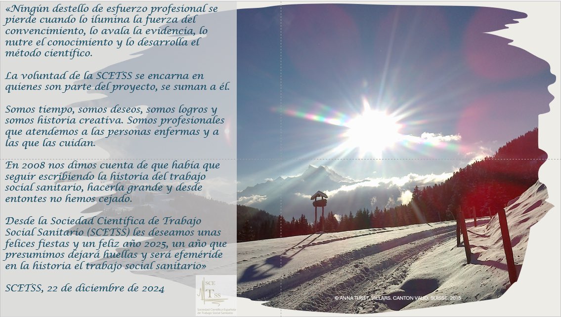 Desde la <a href="/SocialScetss/">SCETSS</a> os deseamos unas Felices Fiestas 🎄 y que el 2025 suene con fuerza el #TSS 🤩