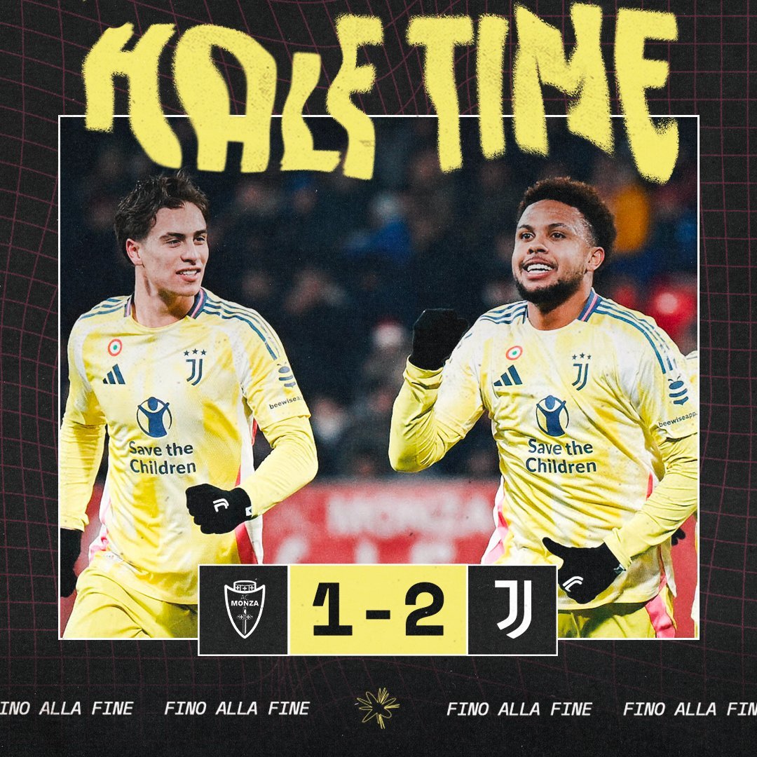 juventusfcid's tweet photo. HT | ⏳ | Juve unggul satu gol di babak pertama 💪  

#MonzaJuve [1-2] https://t.co/YPN33Twg3h