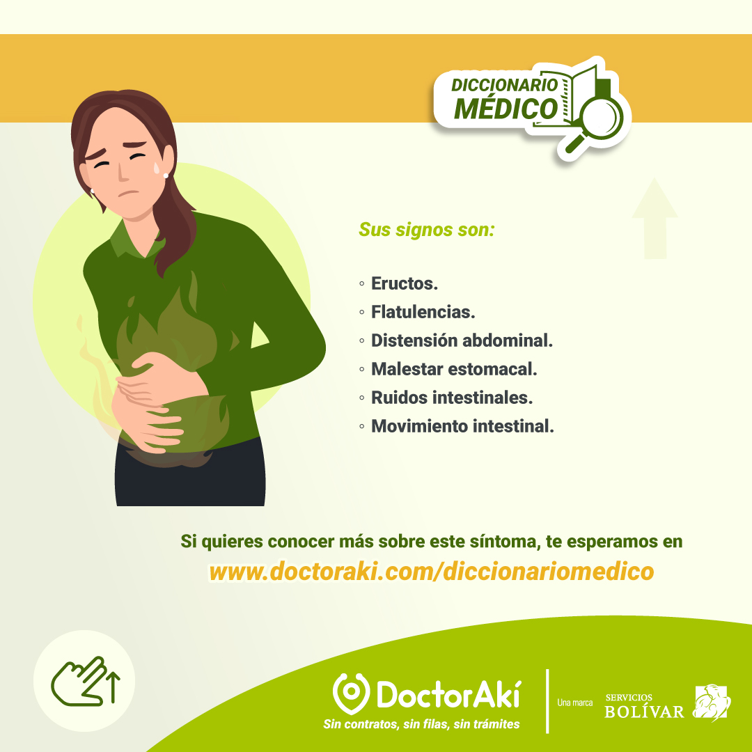 ¿Sufres de gases intestinales? 💨  

👉 Aquí te contamos todo sobre este síntoma. 

💚 En DoctorAkí encuentras en nuestro diccionario médico la explicación de esta afección: bit.ly/4gqQTTT