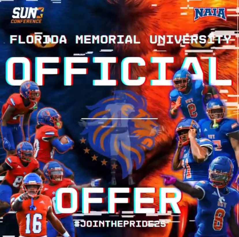 Blessed to receive an offer from Florida Memorial University! <a href="/mikejones10/">Coach Mike</a>