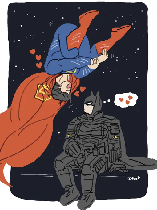 I'll show my battinson #superbat and I wanna see everyone's battinson superbat. 