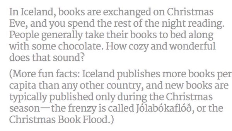 READ: This is still probably the best #ChristmasEve tradition I’ve heard. Iceland definitely does Christmas well. Are you hoping for any great books on cities/city-building for #Christmas this year? Share with us using hashtag #UrbanismBookClub! HT <a href="/NicoNovito/">nico</a> #MerryChristmas