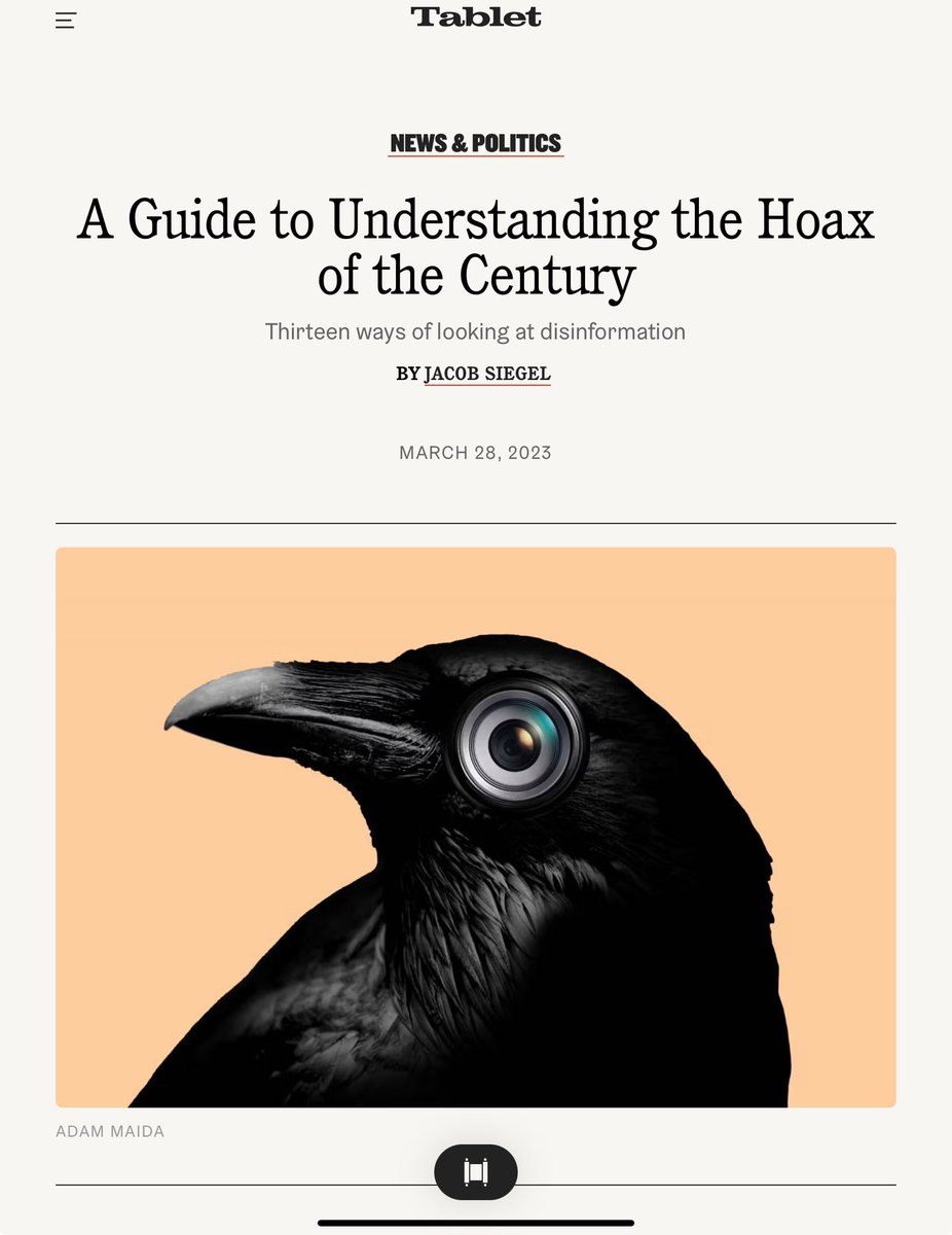 JanRavensbergen's tweet image. That 💥brilliant 💥 Tablet piece by .@Jacob__Siegel from spring 2023, in case anyone missed it 

tabletmag.com/sections/news/…

#EngineeringReality 
#CIC

cc: .@mtaibbi
       .@MikeBenzCyber