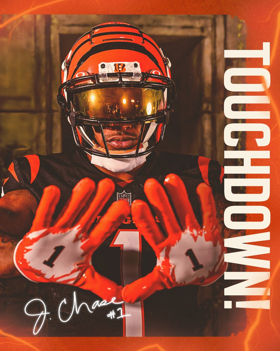 Bengals's tweet photo. TOUCHDOWN UNOOOOOO 

#ProBowlVote + @Real10jayy__ https://t.co/t1gk1lCOcW