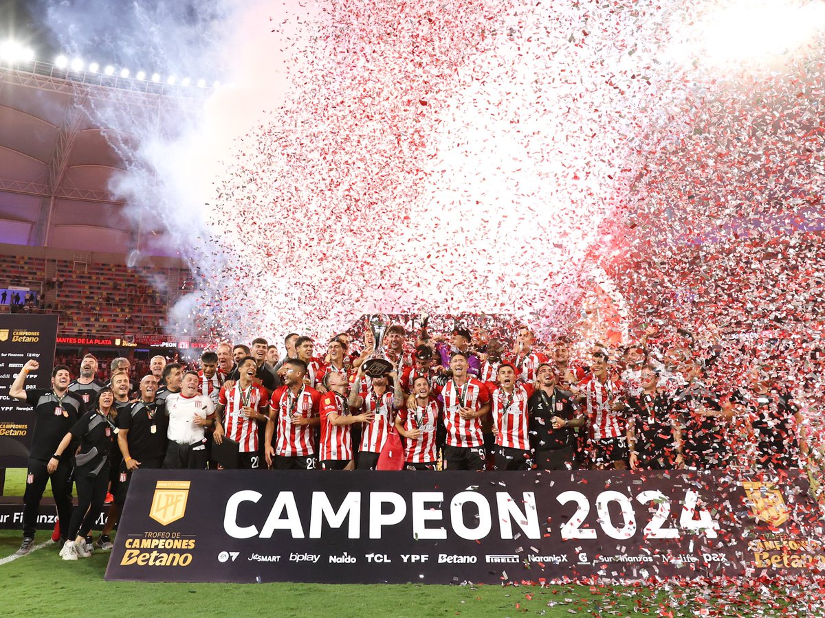 CONMEBOL's tweet photo. ¡Felicidades para @EdelpOficial, campeón del Trofeo de Campeones 2024! 🏆🇦🇷🙌

📸 Estudiantes

#CreeEnGrande https://t.co/nkGsDDQOTC