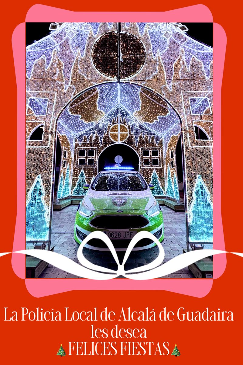 Policía Local de Alcalá de Guadaíra os desea a todos unas Felices Fiestas y un próspero año nuevo!🎊🎇