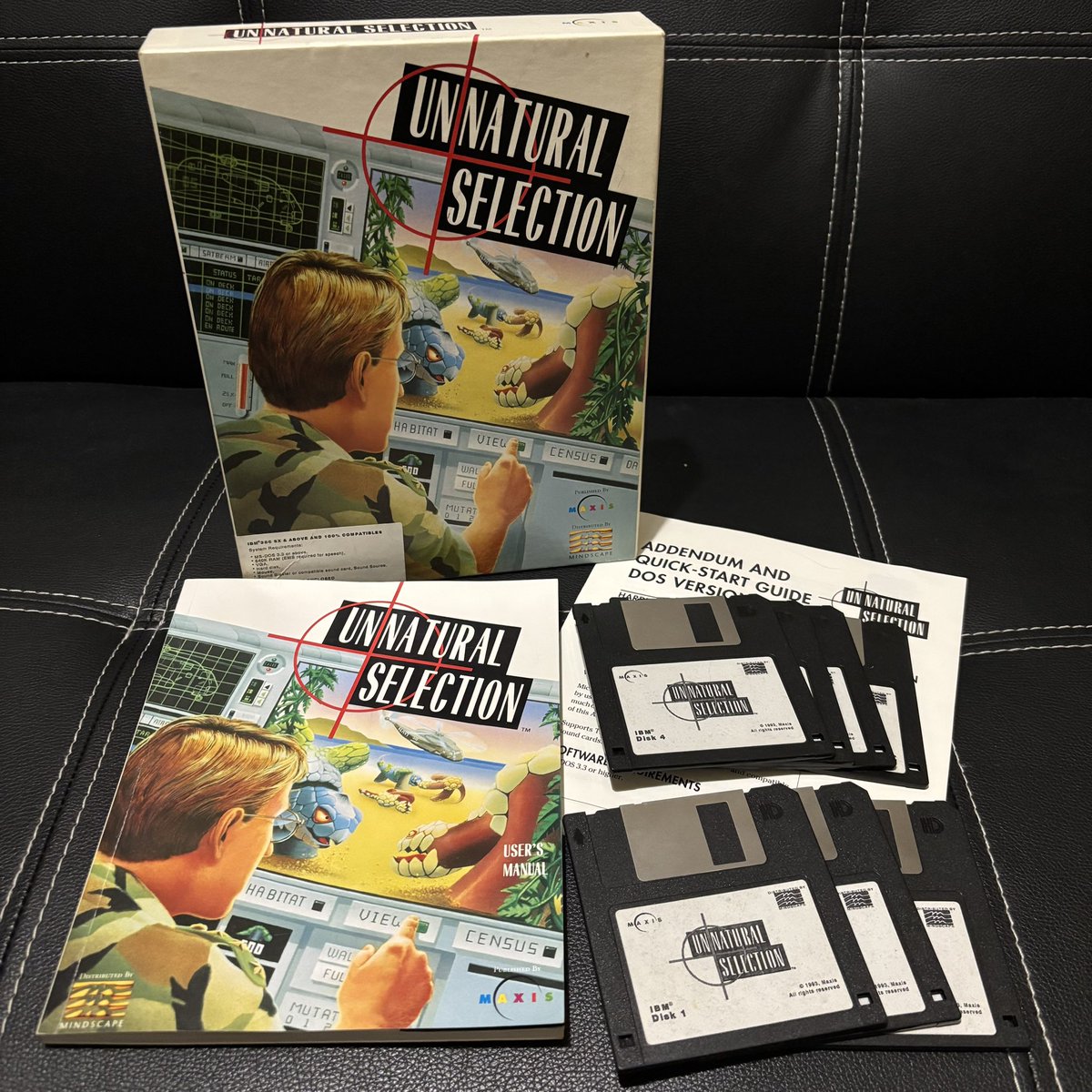 DetectingRetro's tweet image. A new one for my Maxis/Sim collection. The lesser known Unnatural Selection. As you can see it matches the big box Sim Classics range.  💾 x7. #RETROGAMING #bigboxpcgames