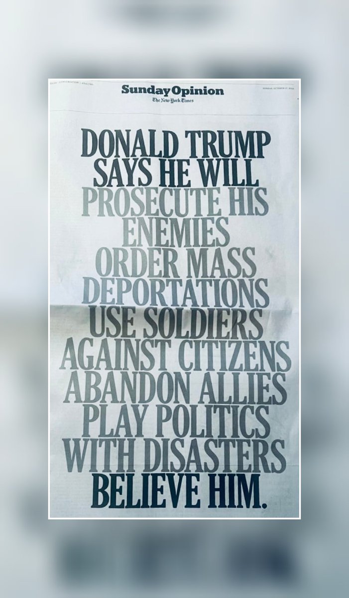 SimsalaMaya's tweet image. "Do not obey in advance!"
@TimothyDSnyder

A lesson that we should have lerned from fascism in the past!