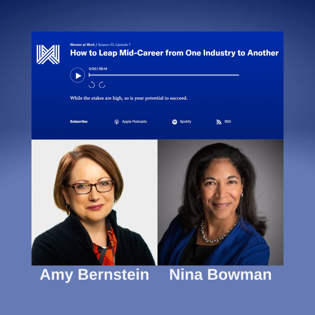 myreservesquad's tweet photo. Want to rethink your career? Then listen to this @HarvardBiz podcast featuring a candid conversation with the amazing Amy Bernstein and Nina Bowman from Paravis Partners, LLC on making the big switch: https://t.co/30PrTtNWoY 🎧 

#WomenAtWork #CareerChange #WorkLifeBalance https://t.co/QGTrfiW5TT