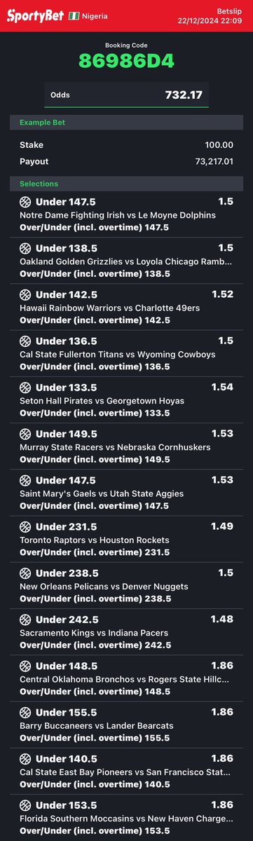 dfwpehlumiiii's tweet photo. Overnight basketball on bet9ja converted to sportybet🚨

Available games⤵️
86986D4 -sporty👩‍💻 

Follow 4 convert of codes 2 ur preferred bookies! 

Retweet 4 larger audience😤🗣️ https://t.co/TV1quNwnW2