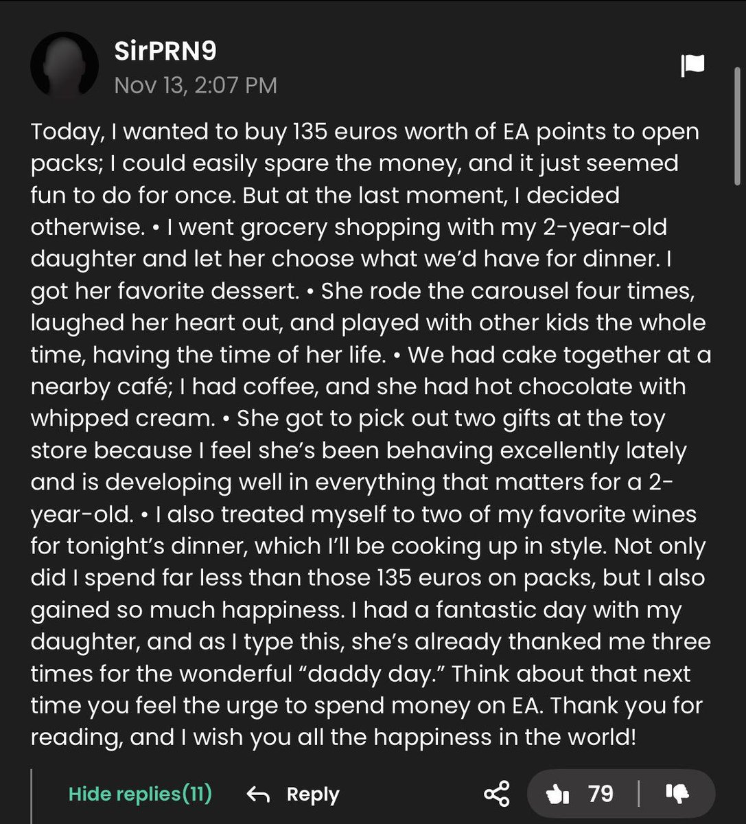 pifapenmark_'s tweet photo. A random comment on Futbin.

#FC25 https://t.co/SSpFKVpCyI