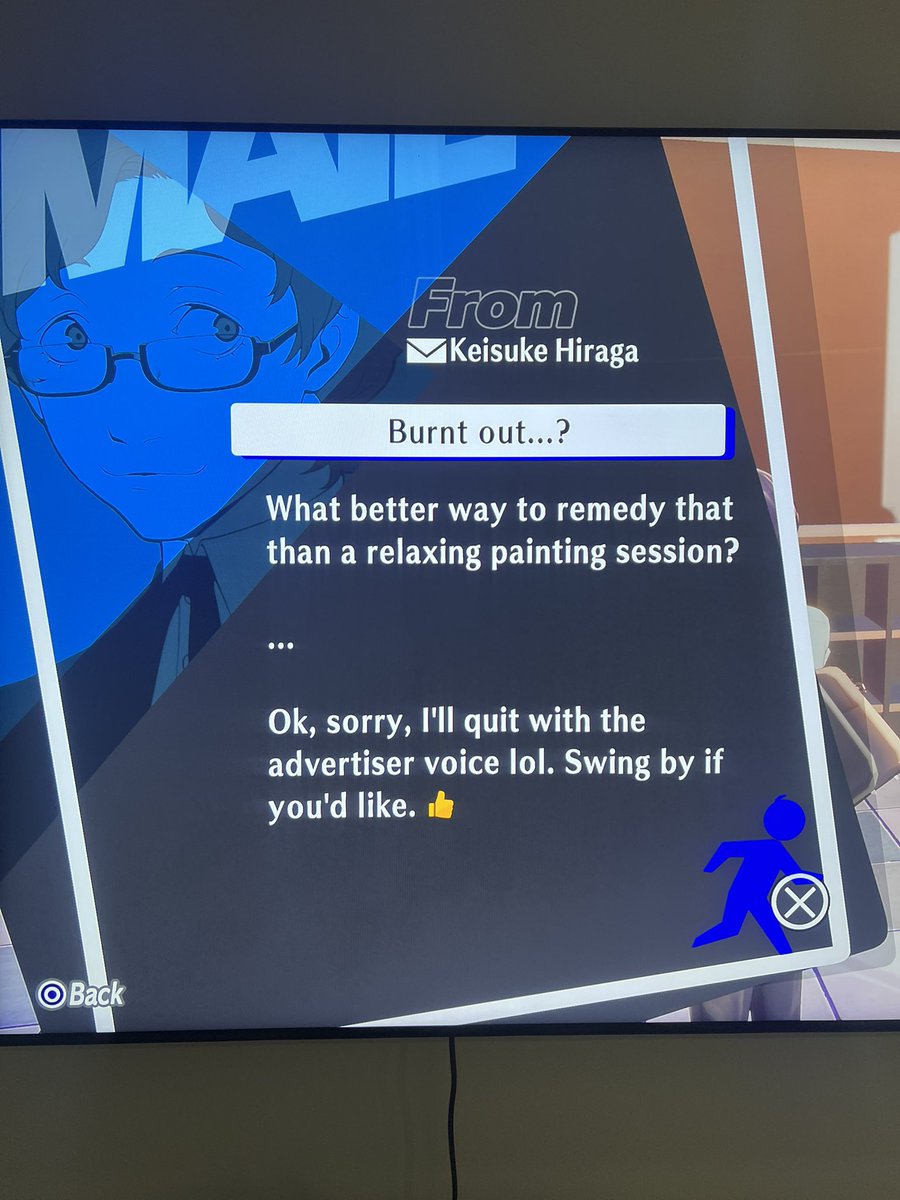 _Rani_____'s tweet photo. I think he is trynna flirt with me…

#Persona3Reloaded https://t.co/U7zMkv3r7v