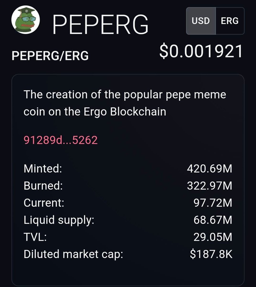 POWfrog's tweet photo. Let's go pepergs to the world #Ergo and $ERG

@PepeErgo
@Erg0ne- $ERGONE
@duckpools_io - $QUACKS
@PaideiaDAO - $PAI
@CruxFinance - $CRUX  
 DEX - @Mew_finance - $MEWERG/PEPERG CEX - @nonkyc_exchange 
#peperg in crypto currency https://t.co/bHhyWhWpC6