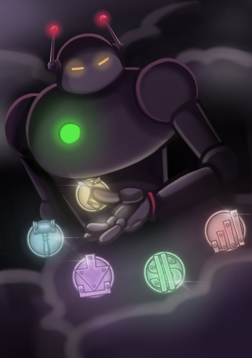 I always thought the Nightmare Knight and The Chairman looked similar silhouette-wise  #Toontown