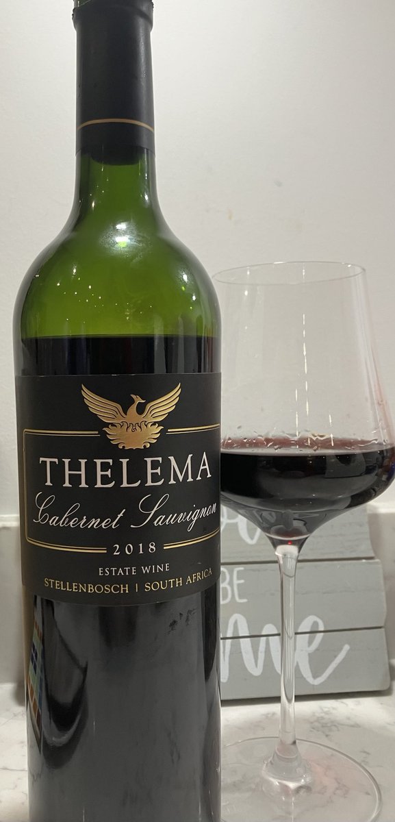Superb South African Cabernet from SA Royalty ⁦⁦<a href="/ThelemaWines/">Thelema</a>⁩   Wonderful dark berry fruit with classic Cabernet flavours. Long finish and many years ahead of it