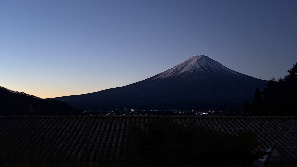 夜明けと富士山🗻