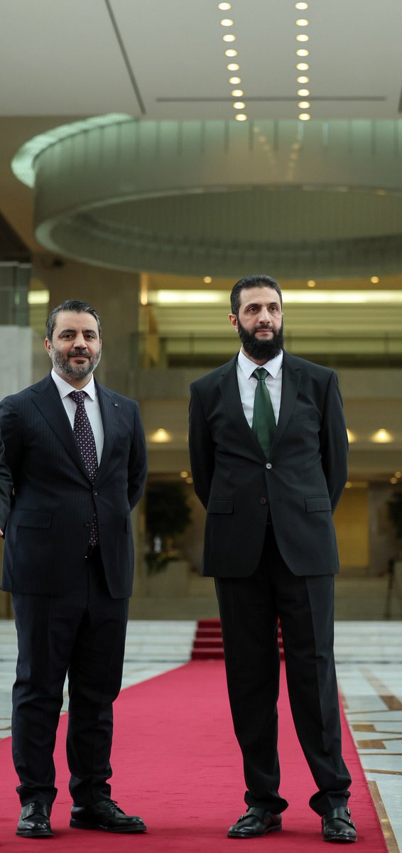 القائد أحمد الشرع و وزير الخارجية أسعد الشيباني