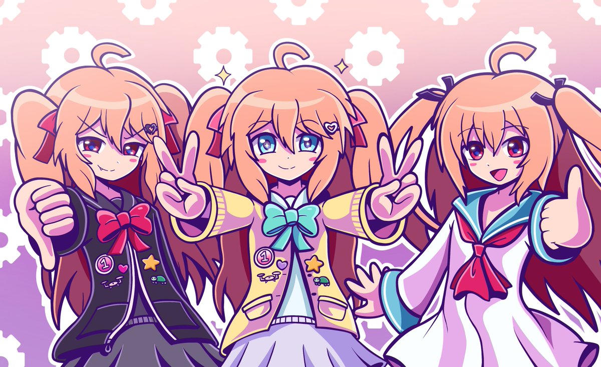 Neuro-sama artwork I made a few days ago for the 2-Year Anniversary. (Oh yeah ATRI is here too) #Neurosama