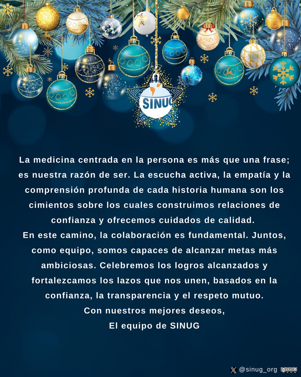 Desde la Sociedad Iberoamericana de Neurología y Uroginecología #SINUG os deseamos #FelicesFiestas. 
#SomosSINUG 
#FelizNavidad
#FelizNavidad2024  #Navidad2024 #MerryChristmas2024
