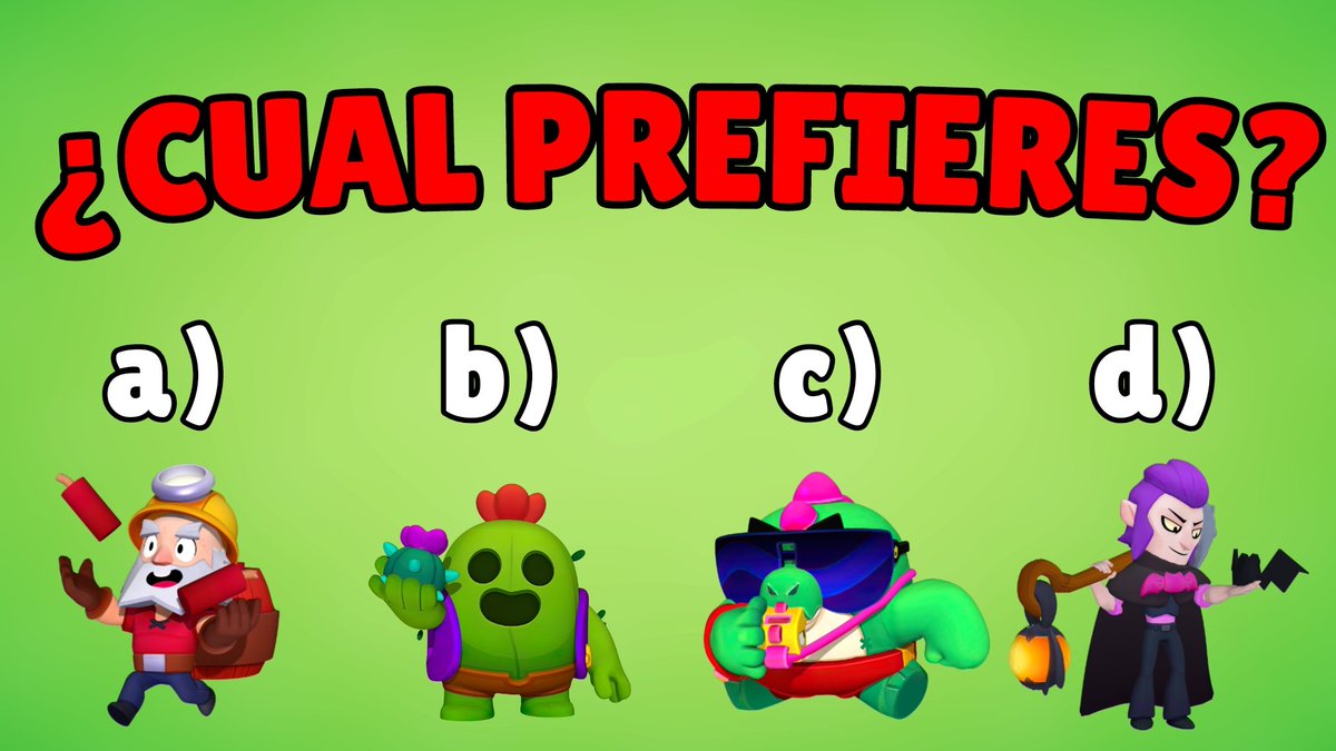 brawniverse's tweet photo. SI BRAWL STARS ELIMINASE UNO DE ESTOS 4 BRAWLERS... 

¿Cual elegirías? 👀👇 https://t.co/EnL8nkyO2t