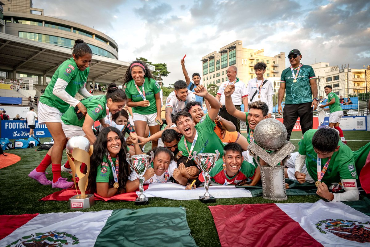 homelesswrldcup's tweet photo. Check out a special 30-minute highlights film from the Seoul 2024 Homeless World Cup! Packed with all the magic and excitement from Korea's capital city, the first time the tournament has been held in Asia. Don’t miss it! Head over to FIFA+: https://t.co/nvQJx2atEz to watch! https://t.co/GWivqx3mz1