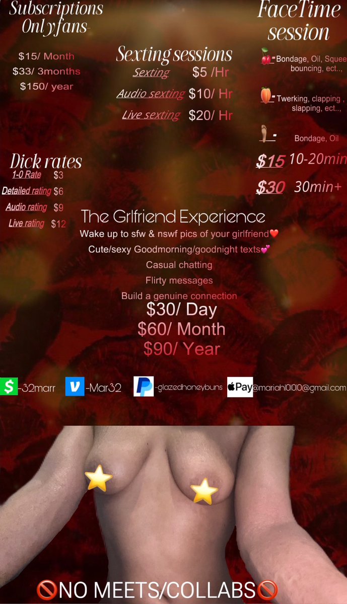 New menu made, updated linktree with all my links aswell, Now get to sending pigs😘

linktr.ee/32marr?