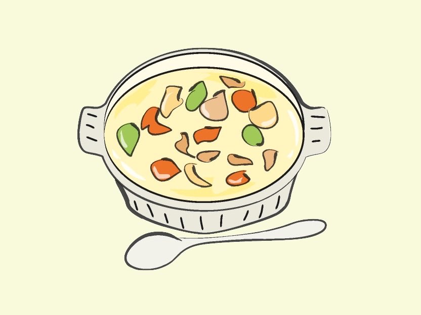 ihara_saikaku's tweet photo. Supper on Sunday, December 22th. #Creamstew. The stew is made with House’s Hokkaido Stew. It's been a long time since I last cooked this. I was satisfied after eating my favorite food to my heart's content. (The illustration is for reference only) https://t.co/nGLUCgZNjP