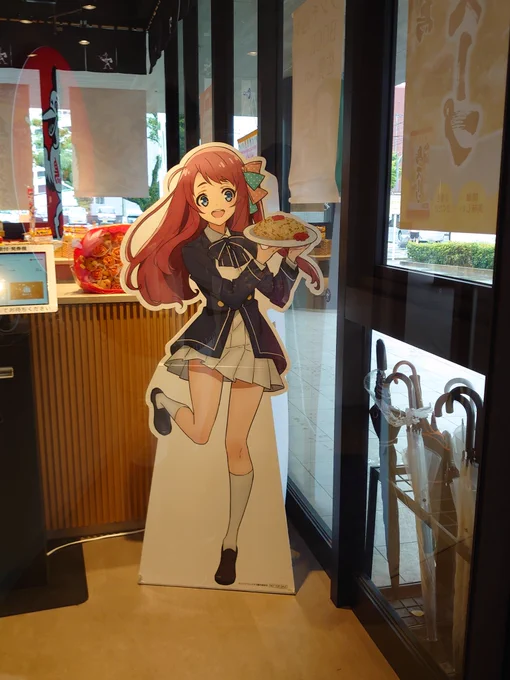 ドライブイン鳥佐賀店といえばゾンビランドサガパネルが揃う名店ステッカーもらいに行ったトレーナーが興味を持ってくれたらゾンビランドサガ劇場版の機運が高まるのう!で、制作状況は…(小声) 