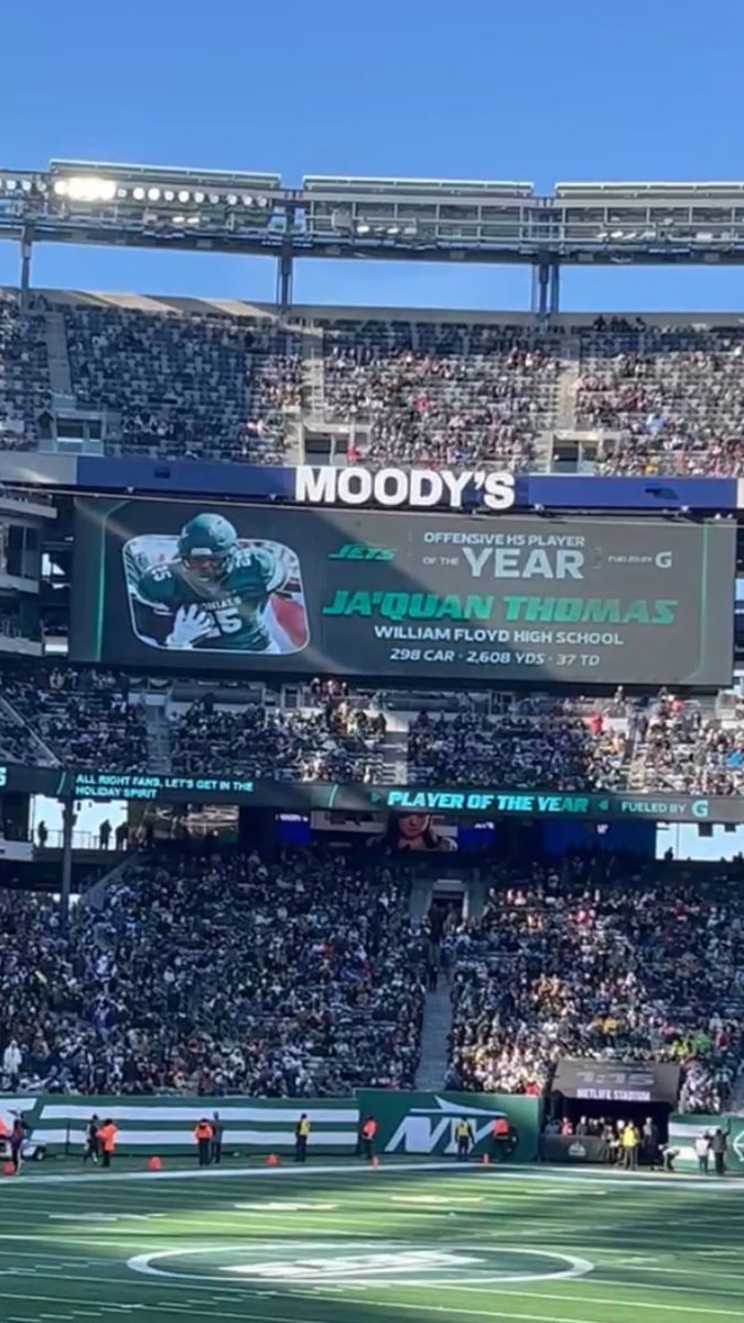 ⁦<a href="/JaQuanThomas25/">Ja’Quan Thomas 2026 RB/MLB</a>⁩ is the ⁦<a href="/nyjets/">New York Jets</a>⁩ Offensive Player of the year! NYS rushing leader. ⁦<a href="/CoachDuzzPittFB/">Pat Narduzzi</a>⁩ ⁦<a href="/CoachTimSalem/">Tim Salem</a>⁩ ⁦<a href="/CoachPanagos/">Jim Panagos</a>⁩ ⁦@Callaghan_NEB⁩ ⁦<a href="/UCF_Recruiting/">UCF Football Recruiting</a>⁩ ⁦<a href="/jared_valluzzi/">Jared Valluzzi</a>⁩ ⁦<a href="/LIBLITZ/">LI BLITZ</a>⁩ ⁦<a href="/LIBasketball23/">LI Sports Fanatic 🏈🏀⚾️</a>⁩
