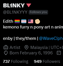 just saw that <a href="/BL1NKYYY/">BL1NKY🔻</a> is only 51 follower from 1k..... y'all know what to do!!!!!!! i want to see 1k before new year! (please🥺) go go go!!