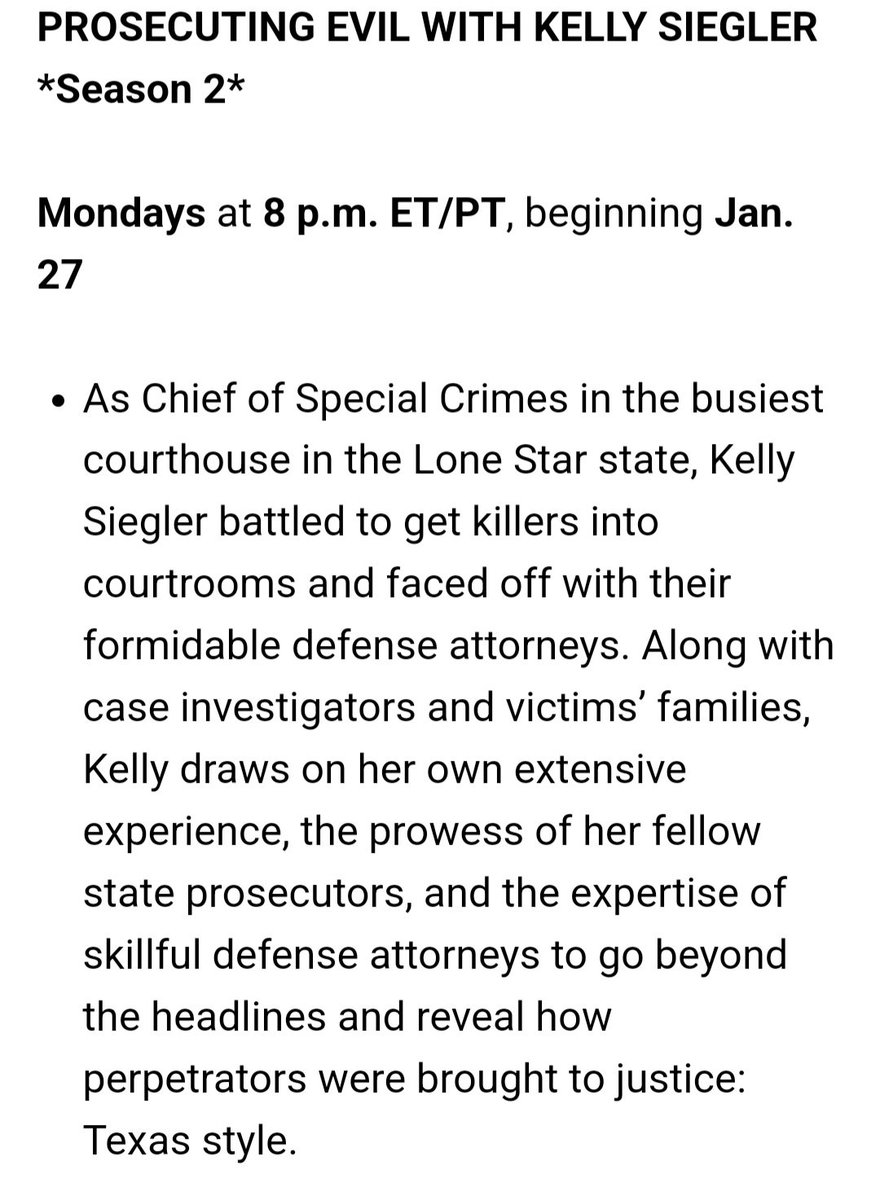 chandralr's tweet photo. Great news for our Canadian friends: Two months free!
#ProsecutingEvilwithKellySeigler returns #January272025 with #MyHero @SieglerKelly. https://t.co/7EAGyUtFZQ