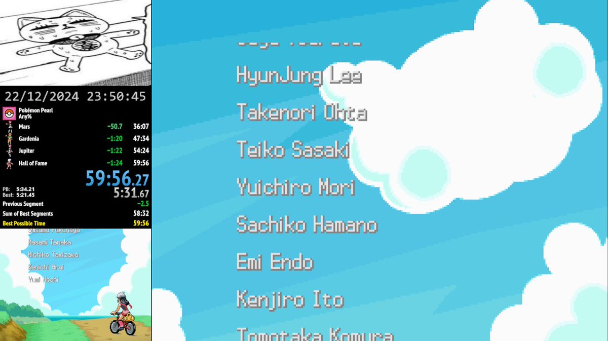 Alaaaapo's tweet image. SUB 1 !!! This run hits one optional but it has most fucked up insane luck with crits and other stuff that it didn't even matter in the end.