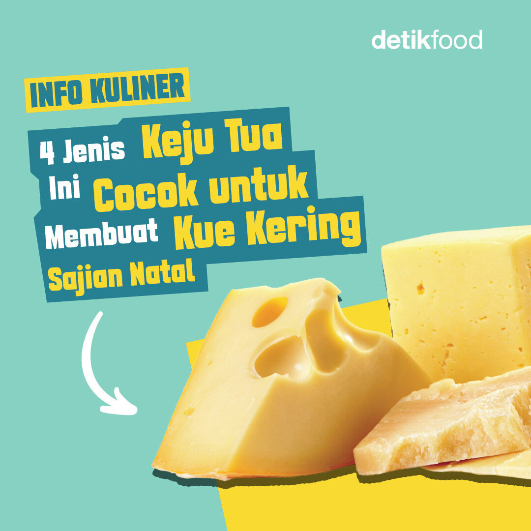 detikfood's tweet photo. detikers, tahu nggak? Keju tua bikin kue kering Natal jadi makin lezat! 🧀🍪
Yuk, intip 4 jenis keju tua populer yang cocok untuk adonan kue kering kamu! 🤩✨
>>https://t.co/Xy3TbYHAk1
#detikfood #kuekeringnatal #sajiannatal #tipsmasak #resepmasakan #infokuliner https://t.co/JPr1eViydg