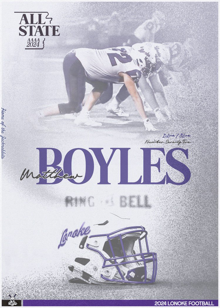Senior OL/DL Matthew Boyles was voted All State by the coaches of the 4-2A conference. Matthew played nearly every snap of every game, was a team captain and was a 4 year letterman for the Rabs!